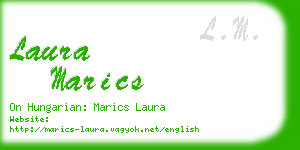 laura marics business card